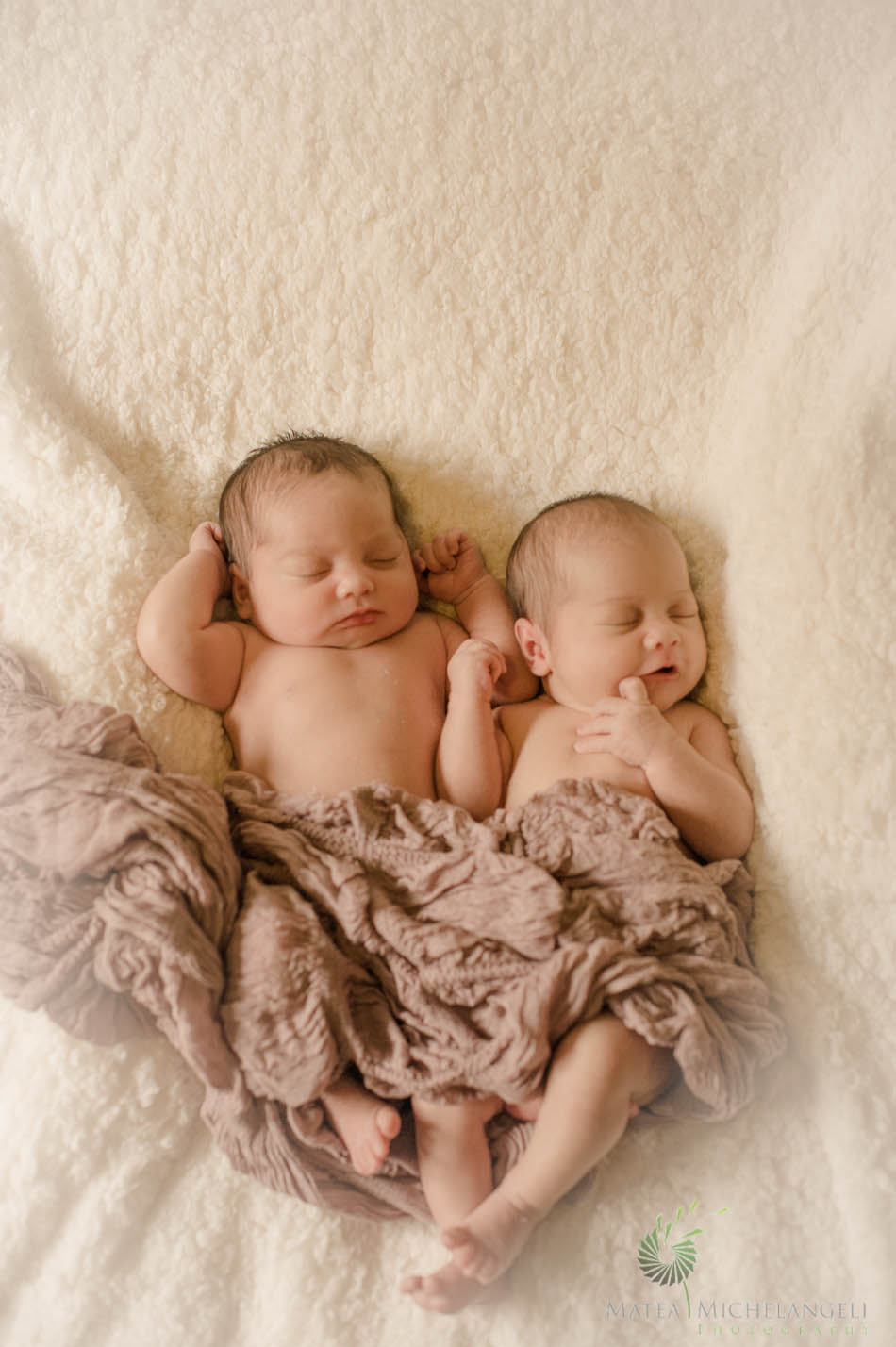 newborn baby twin girls