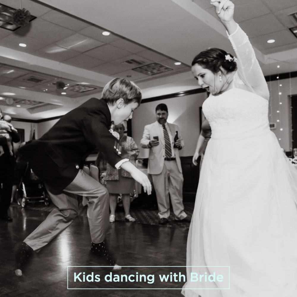 child kid dancing bride wedding florida photographer