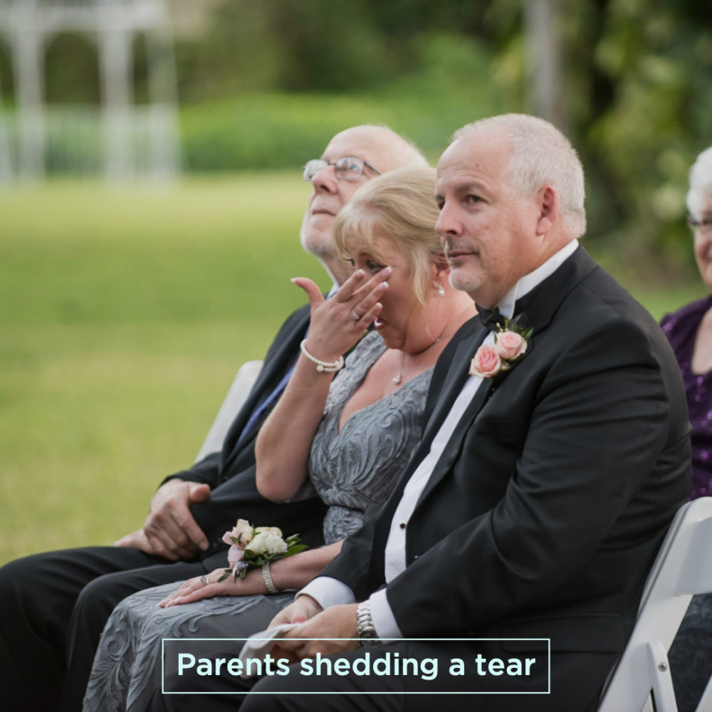 mom tear emotional crying wedding florida
