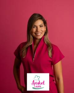 Broward business owner wearing her brand colors