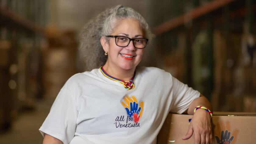 portrait of Mayra Marchan from All for Venezuela Foundation