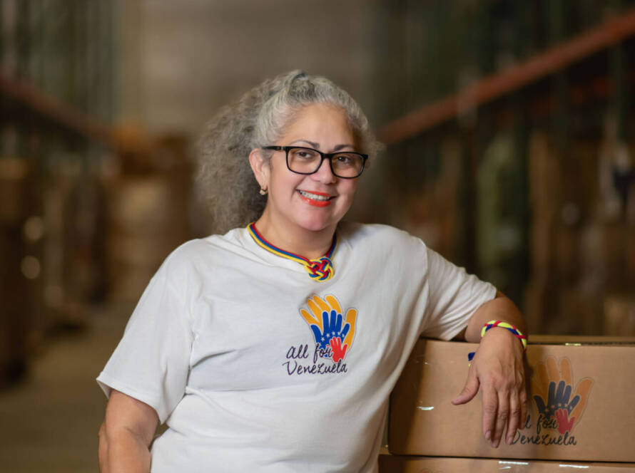 portrait of Mayra Marchan from All for Venezuela Foundation