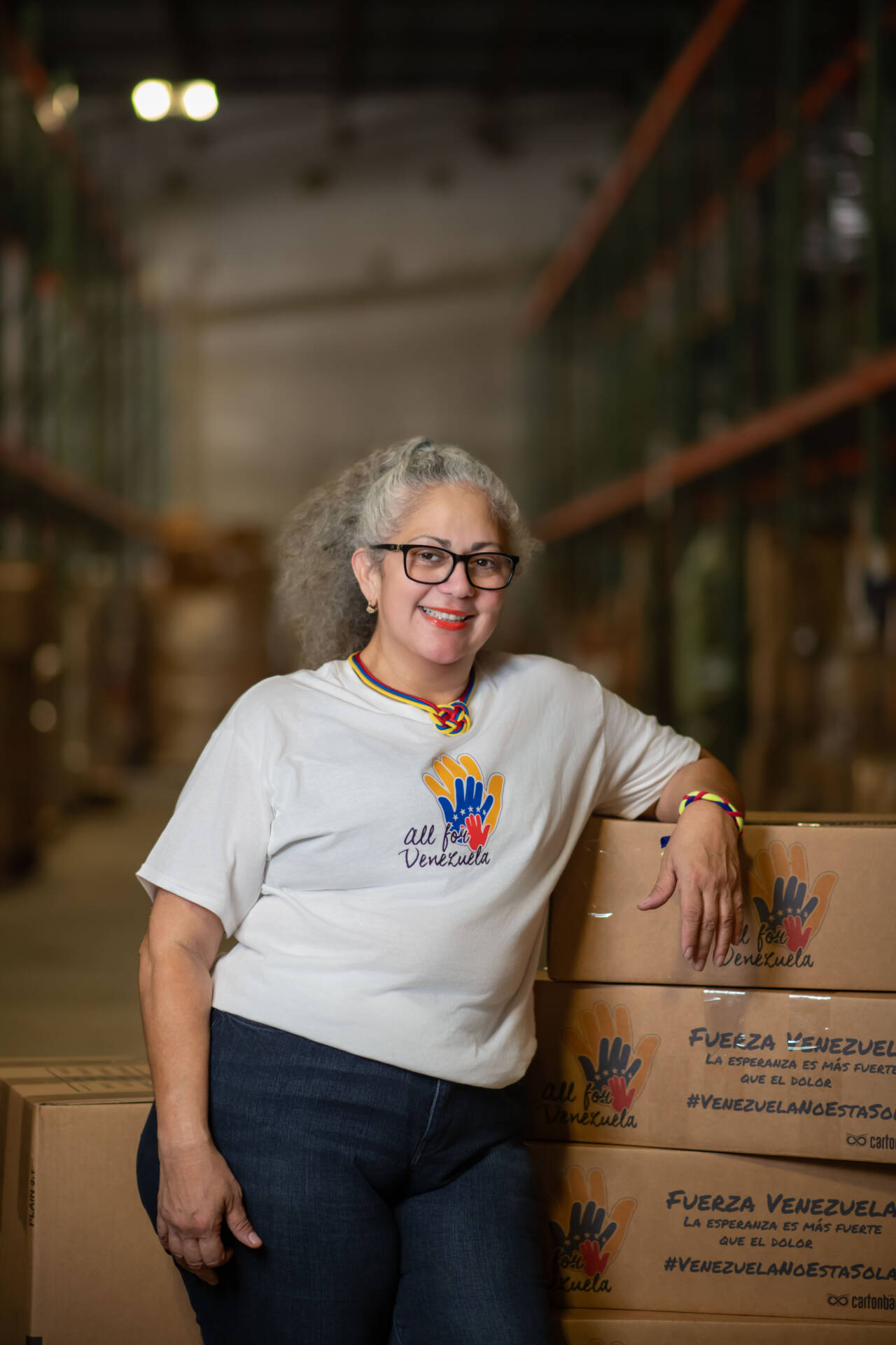 portrait of Mayra Marchan from All for Venezuela Foundation